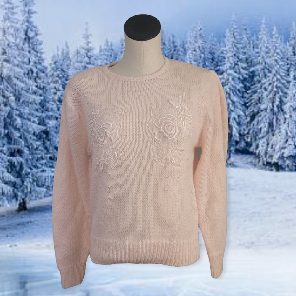 80s Pink Sweater